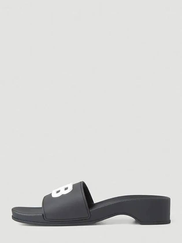 Luxury Balenciaga Trending 2026 Rubber Slippers Black