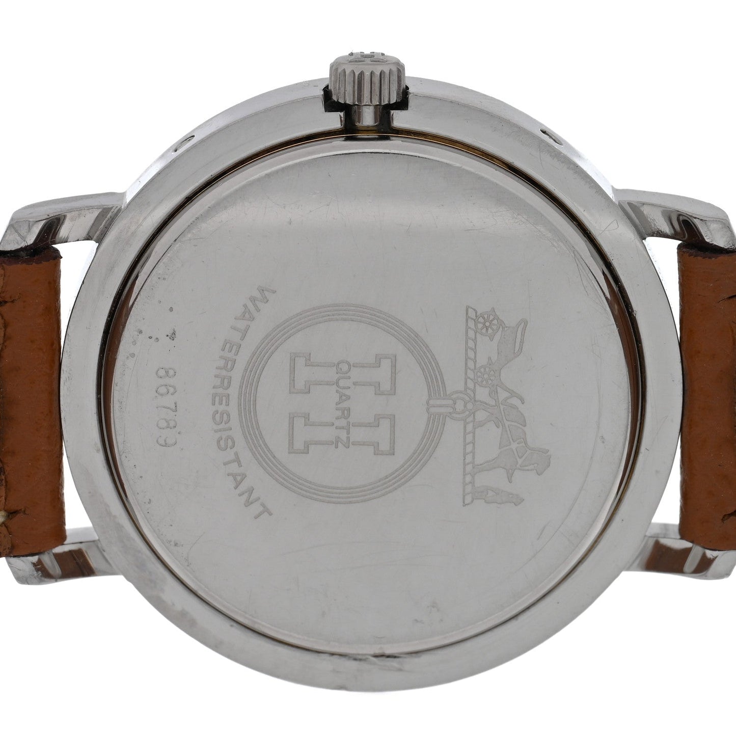 Hermes Stainless Steel Epsom 30mm Clipper Quartz Watch Gold