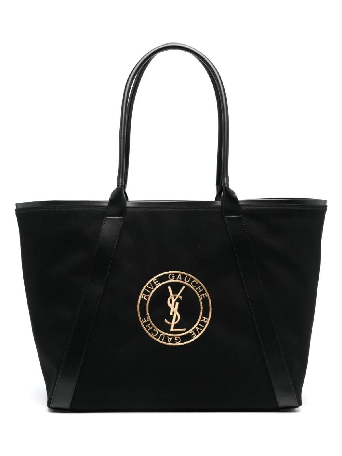 Luxury Saint Laurent Trending 2025 Men's Rive Gauche Tote Bag in Black | Size UNICA | 780096FAC3I