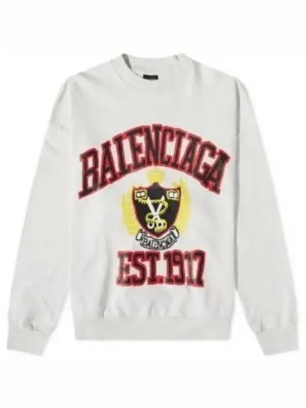 Luxury Balenciaga Trending 2026 Graphic Printing Sweatshirt White