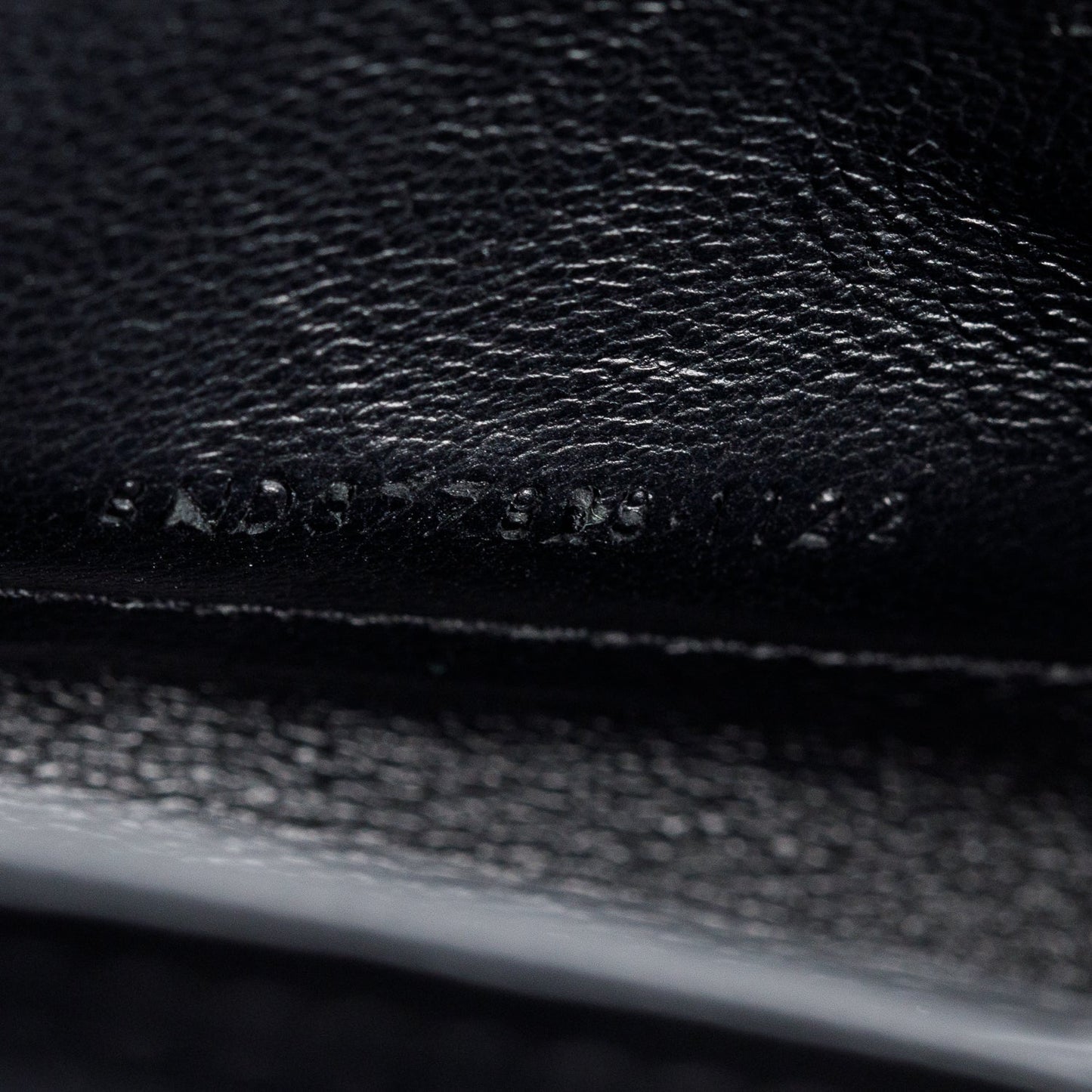 Saint Laurent 2022 Black Grain De Poudre Leather Cassandre Envelope Chain Wallet