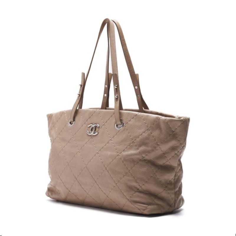 CHANEL CHANEL Matrasse Wild Stitch Tote Bag St Caviar S Beige (Silver G ) Bag Tote Bag Bag Ladies Bag Hybrid ? Delivery? es s Online