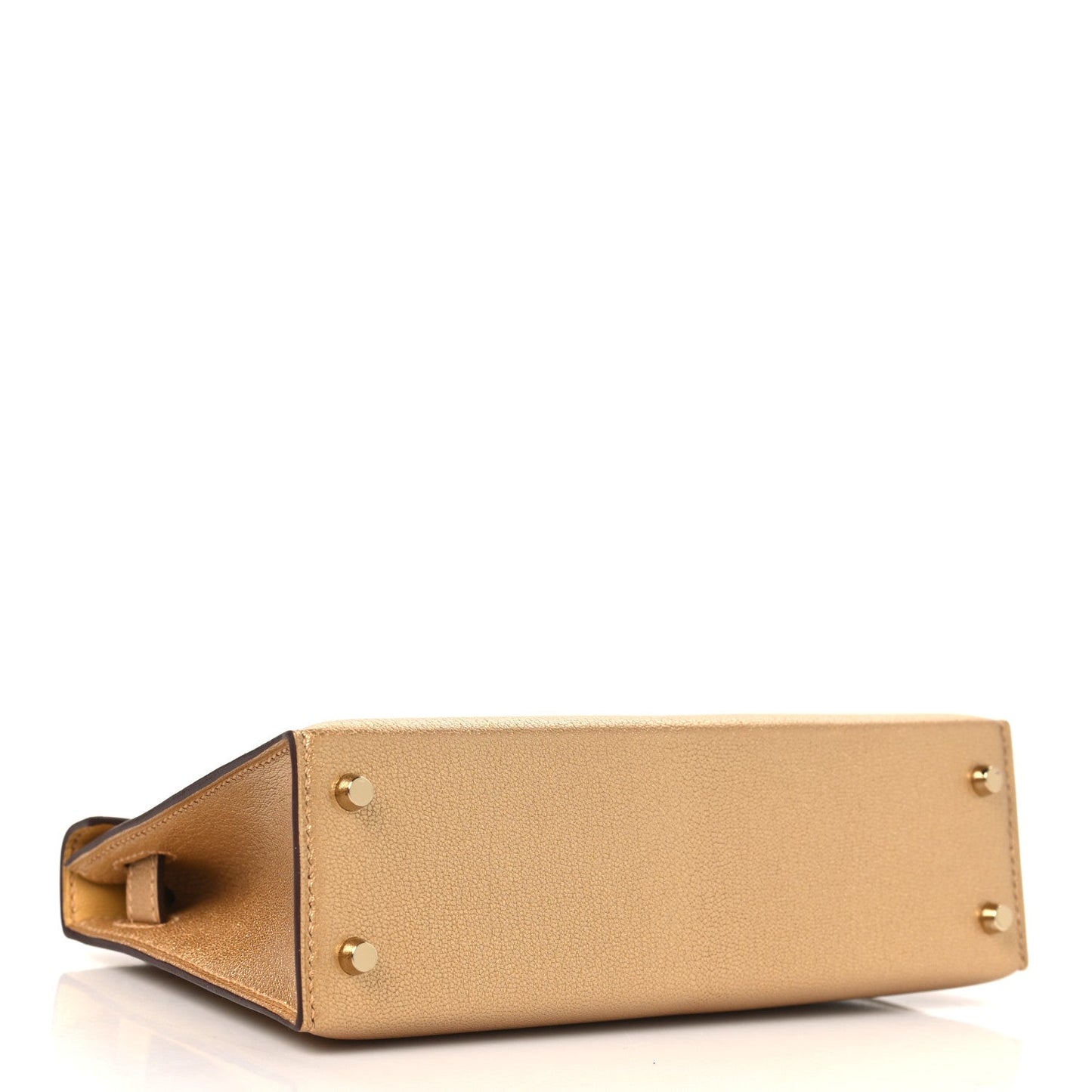 Hermes Metallic Chevre Chamkilight Mini Kelly Sellier 20 Dore
