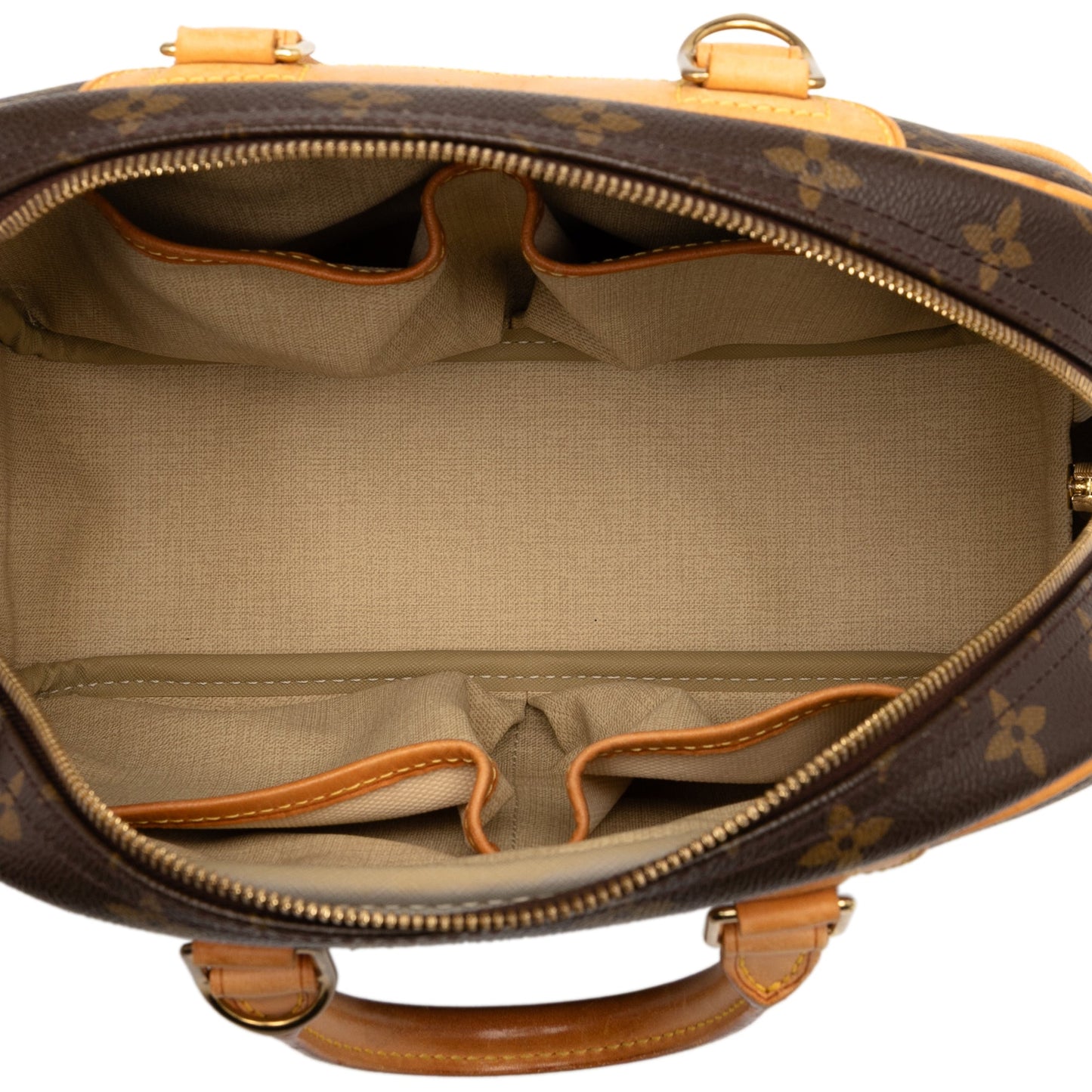 Brown Louis Vuitton Monogram Trouville Handbag