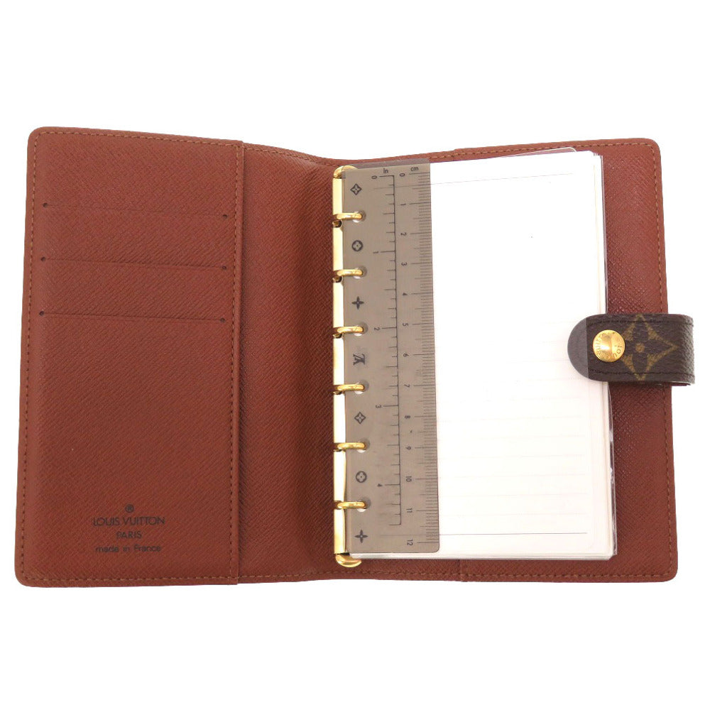 LOUIS VUITTON Notebook cover R20005 Monogram canvas Brown Monogram Agenda PM Women