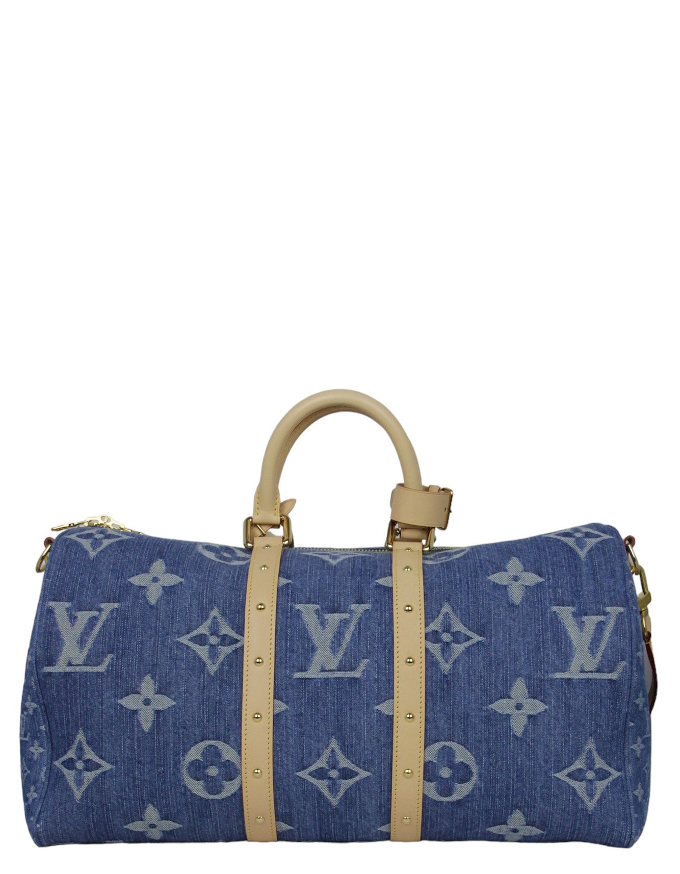 Louis Vuitton Denim Remix Keepall Bandouliere 45