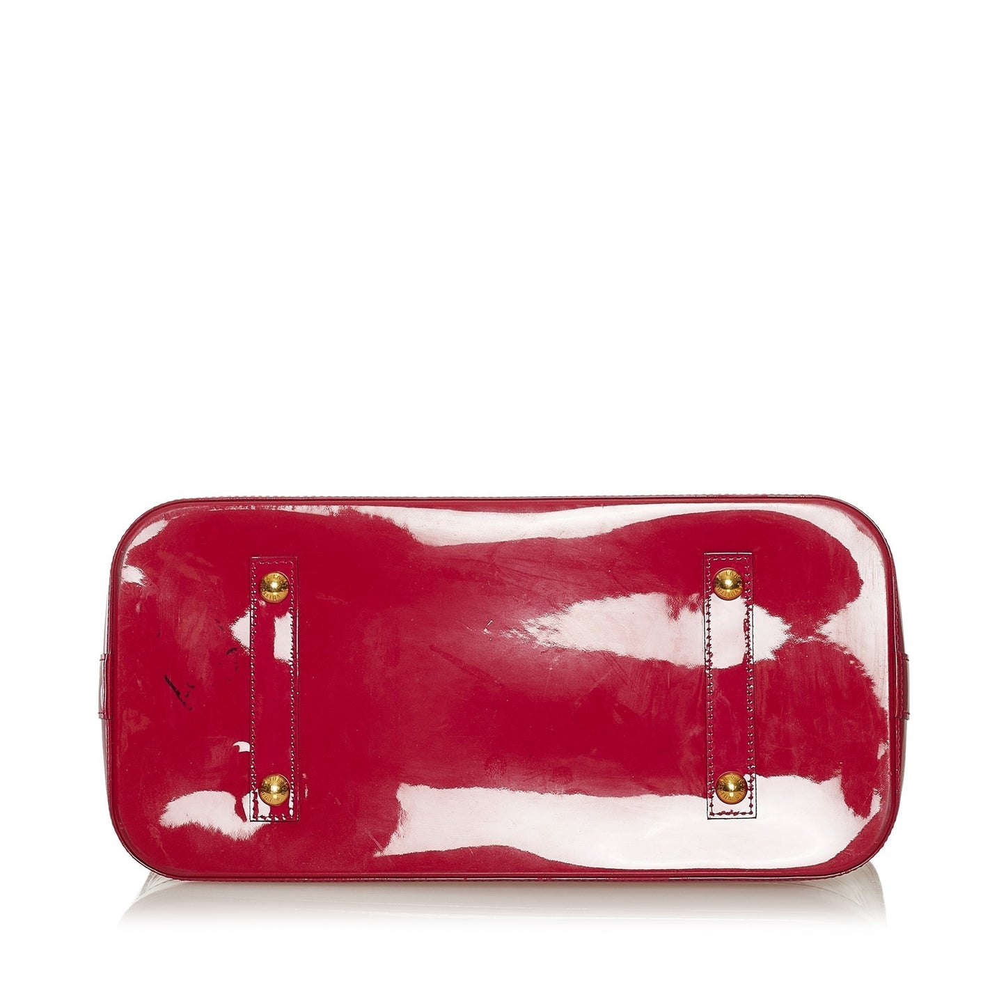 Louis Vuitton Alma GM Red Monogram Vernis Handbag