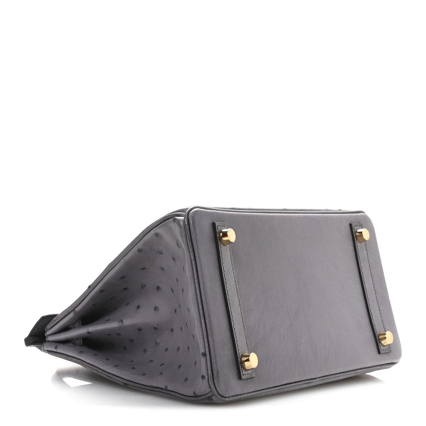 Hermes Ostrich Birkin 25 Gris Agate