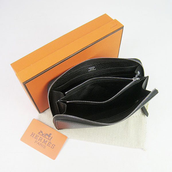 Luxury Hermes Wallet H016 Ladies Wallet Black