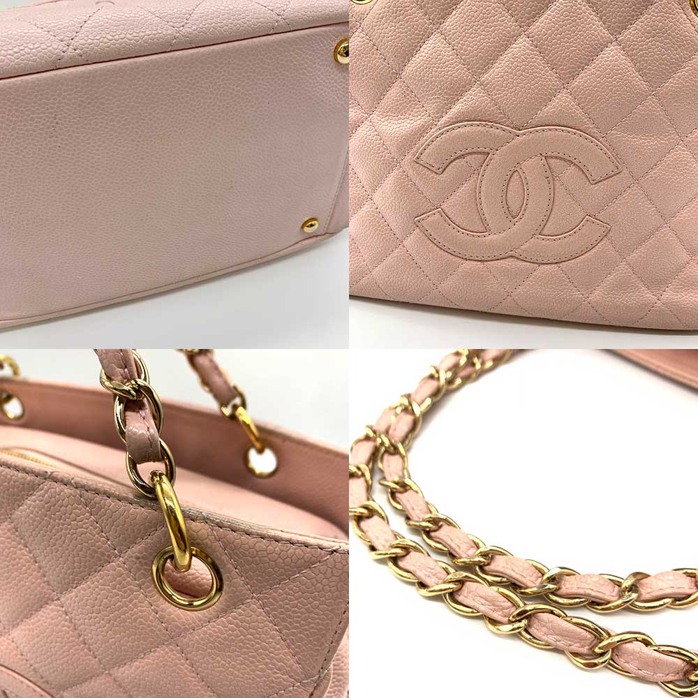 Chanel Caviar Skin Matelasse Chain Tote Bag Classic Flap