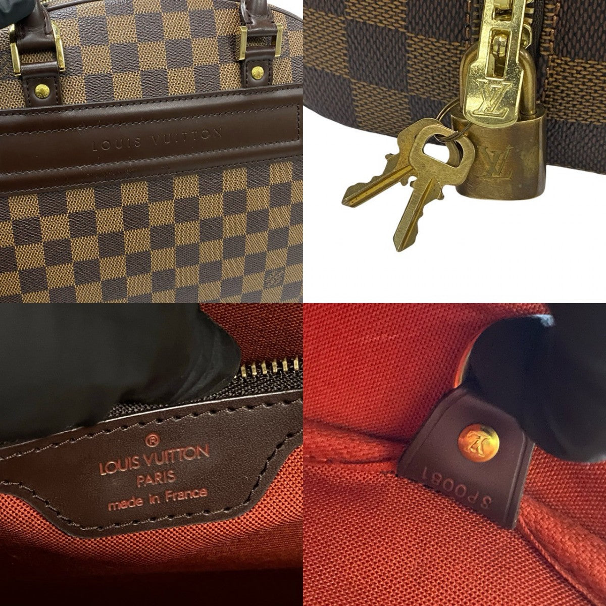 LOUIS VUITTON Handbag N41455 Leather, PVC Brown Damier Norita Women(Unisex)