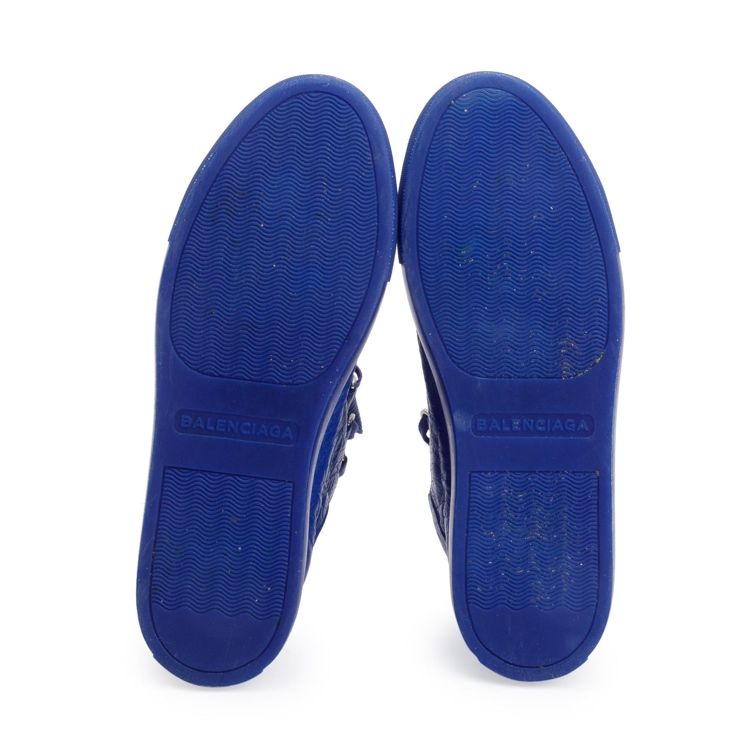 Balenciaga Blue Arena Leather Sneakers, Size 40