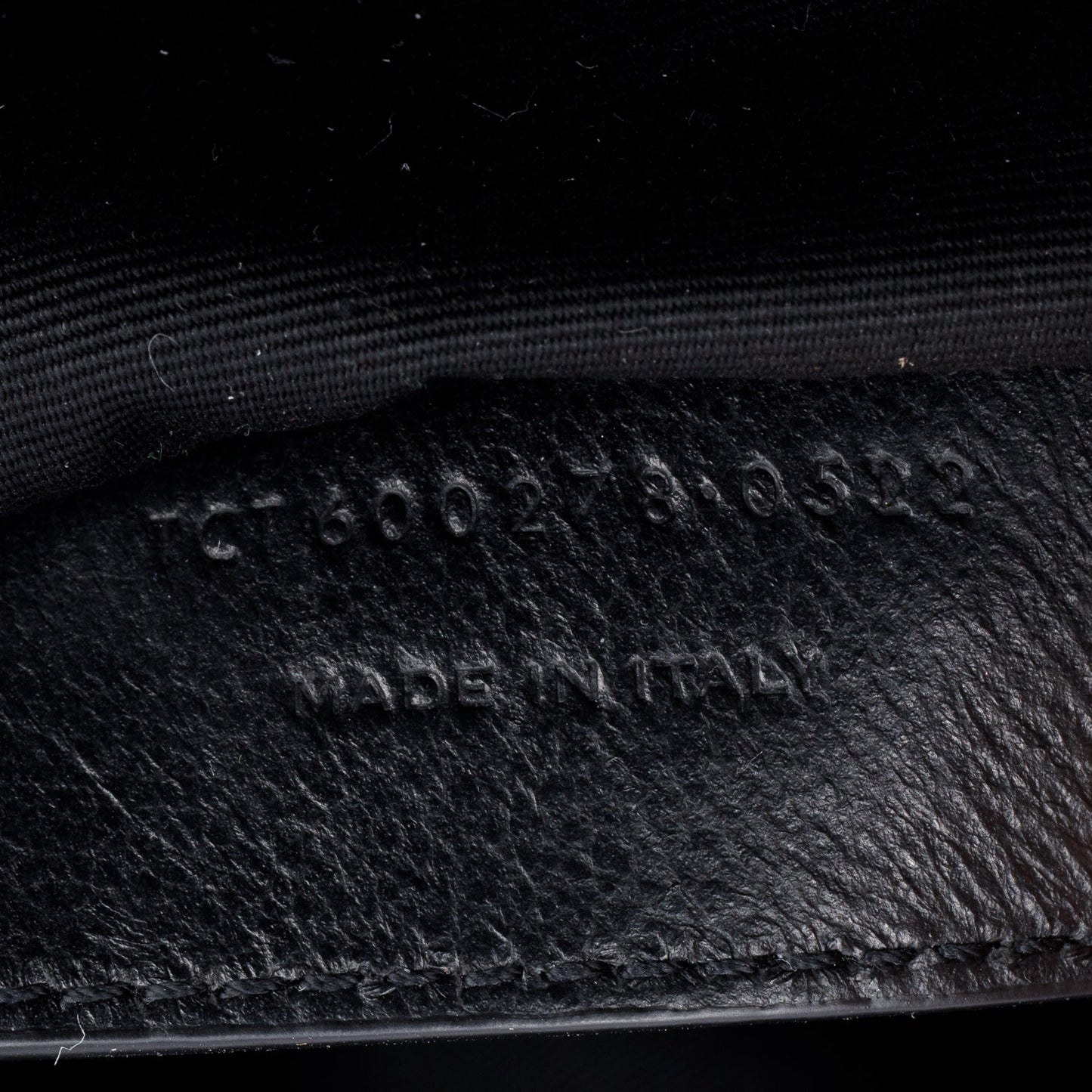 Saint Laurent Black Chevron Leather Large Chevron College Bag