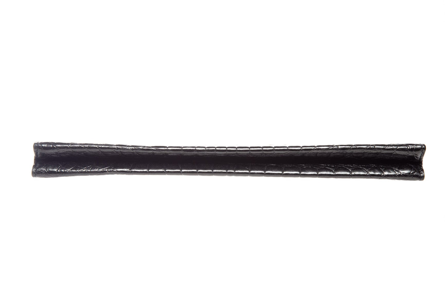 Saint Laurent Black Croc Embossed Clutch