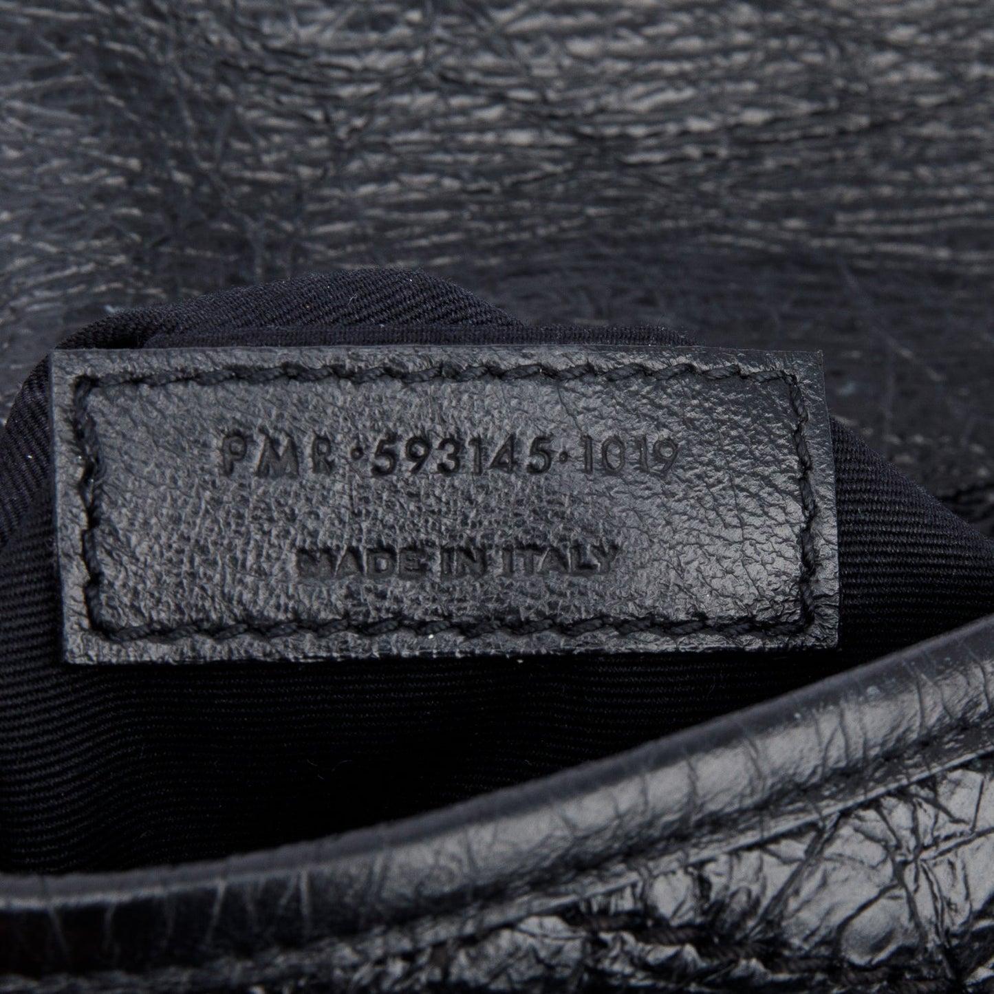 Saint Laurent Black Crinkled Calfskin Matelasse Niki Chain Wallet