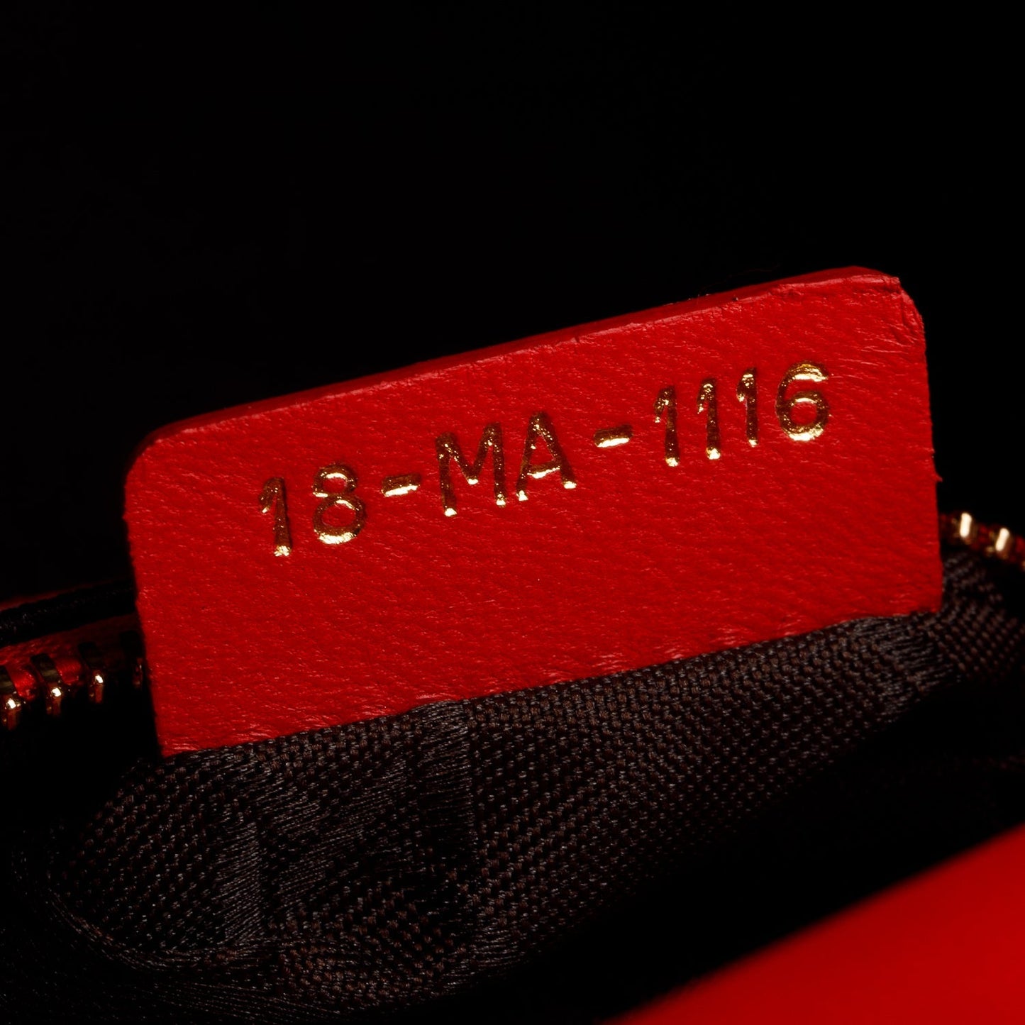 Christian Dior Red Cannage Leather Mini Lady Dior Bag