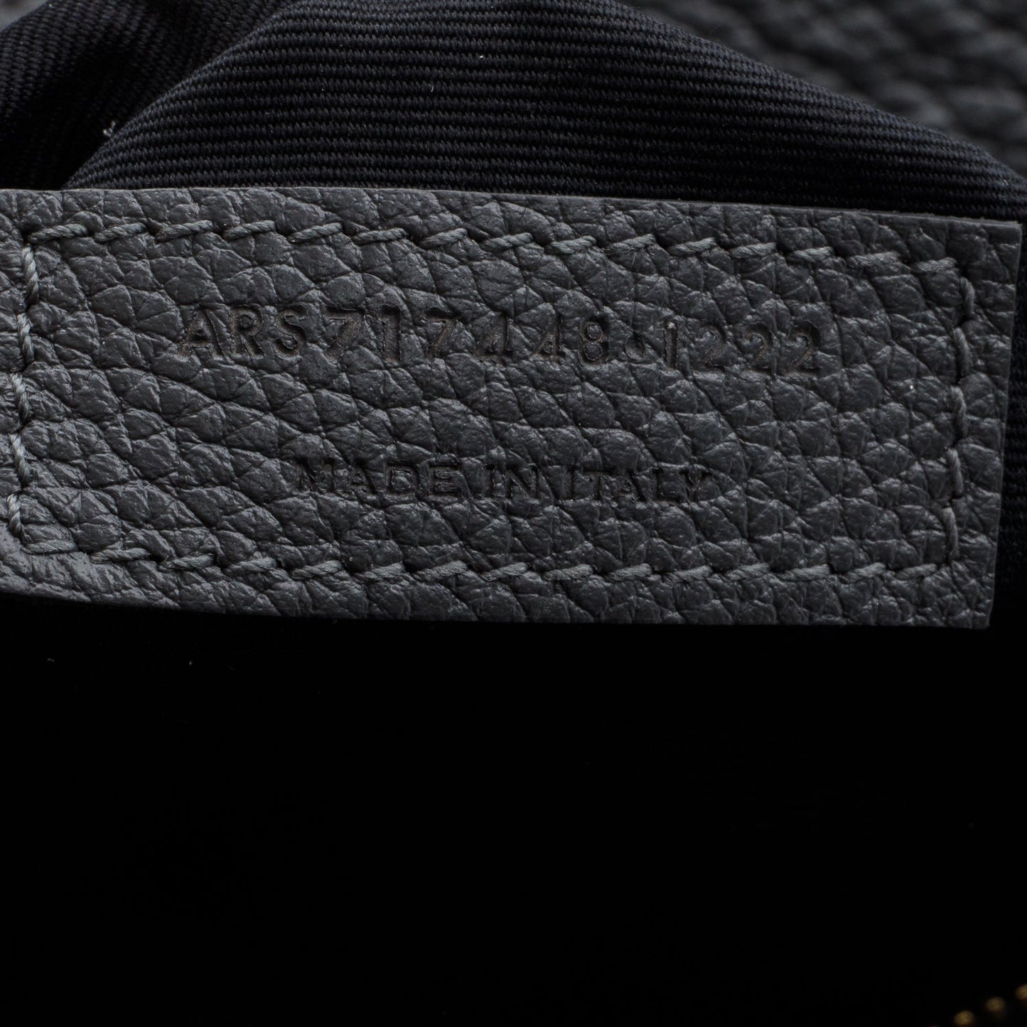 Saint Laurent 2022 Grey Grained Leather Baby Sac De Jour