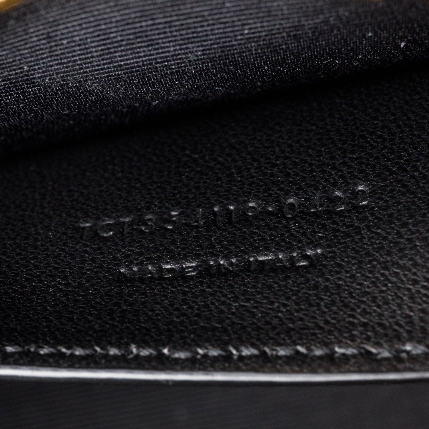 Saint Laurent 2022 Black Grain De Poudre Leather Medium Classic Monogram Kate Tassel Chain Bag