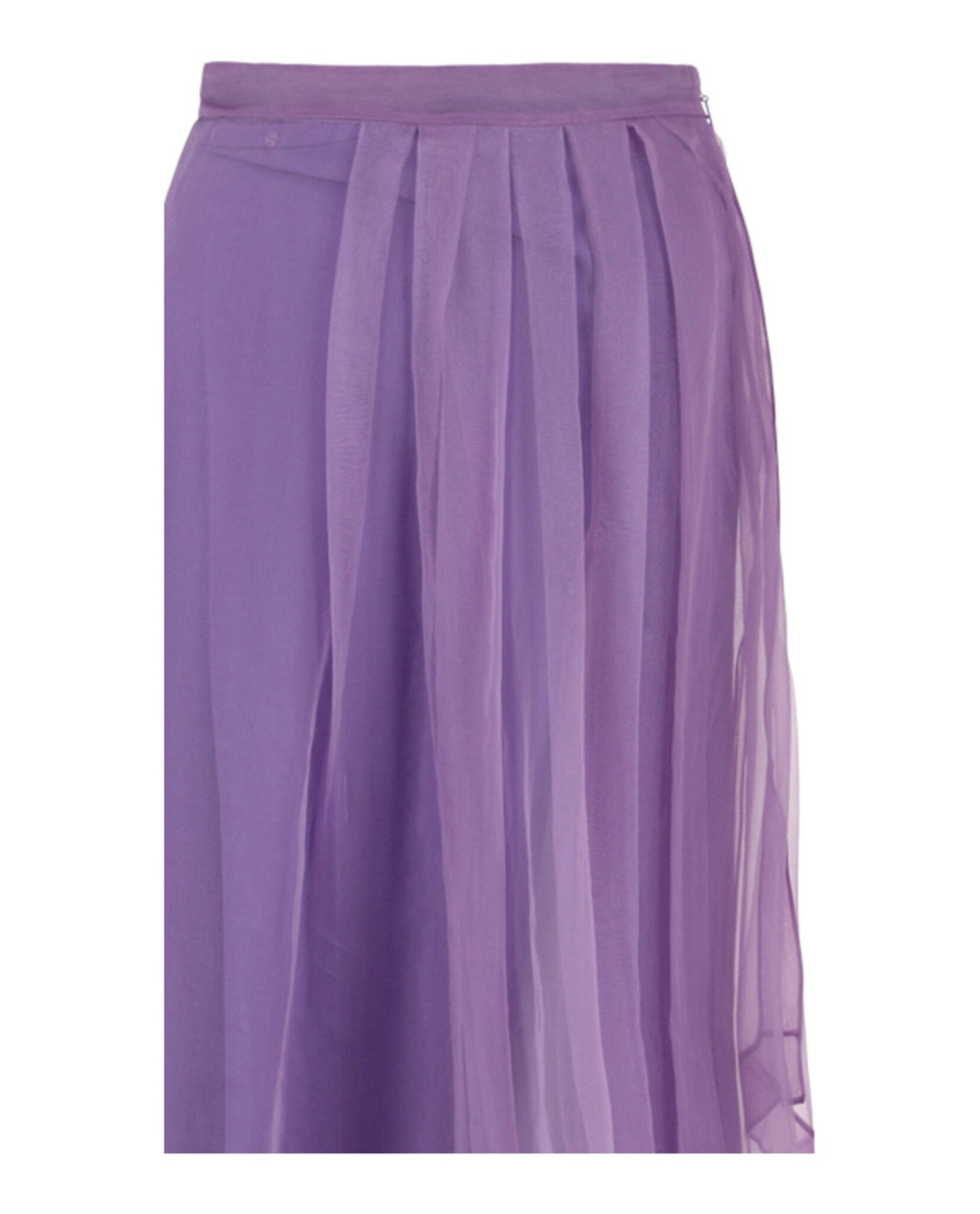 Gucci Womens Asymmetrical Mesh Midi Skirt