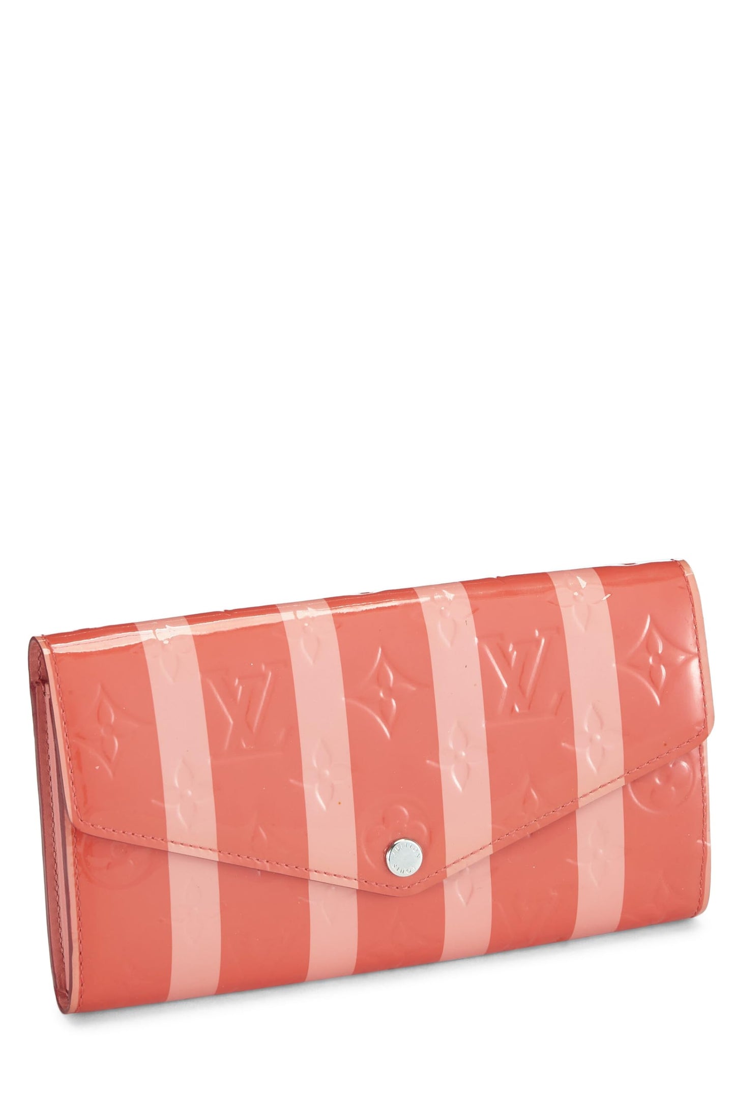 Louis Vuitton, Poppy Rayures Monogram Vernis Sarah NM, Pink