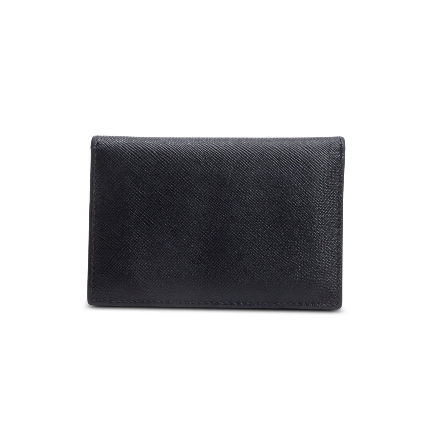 Prada Black Saffiano Leather Bifold Card Holder