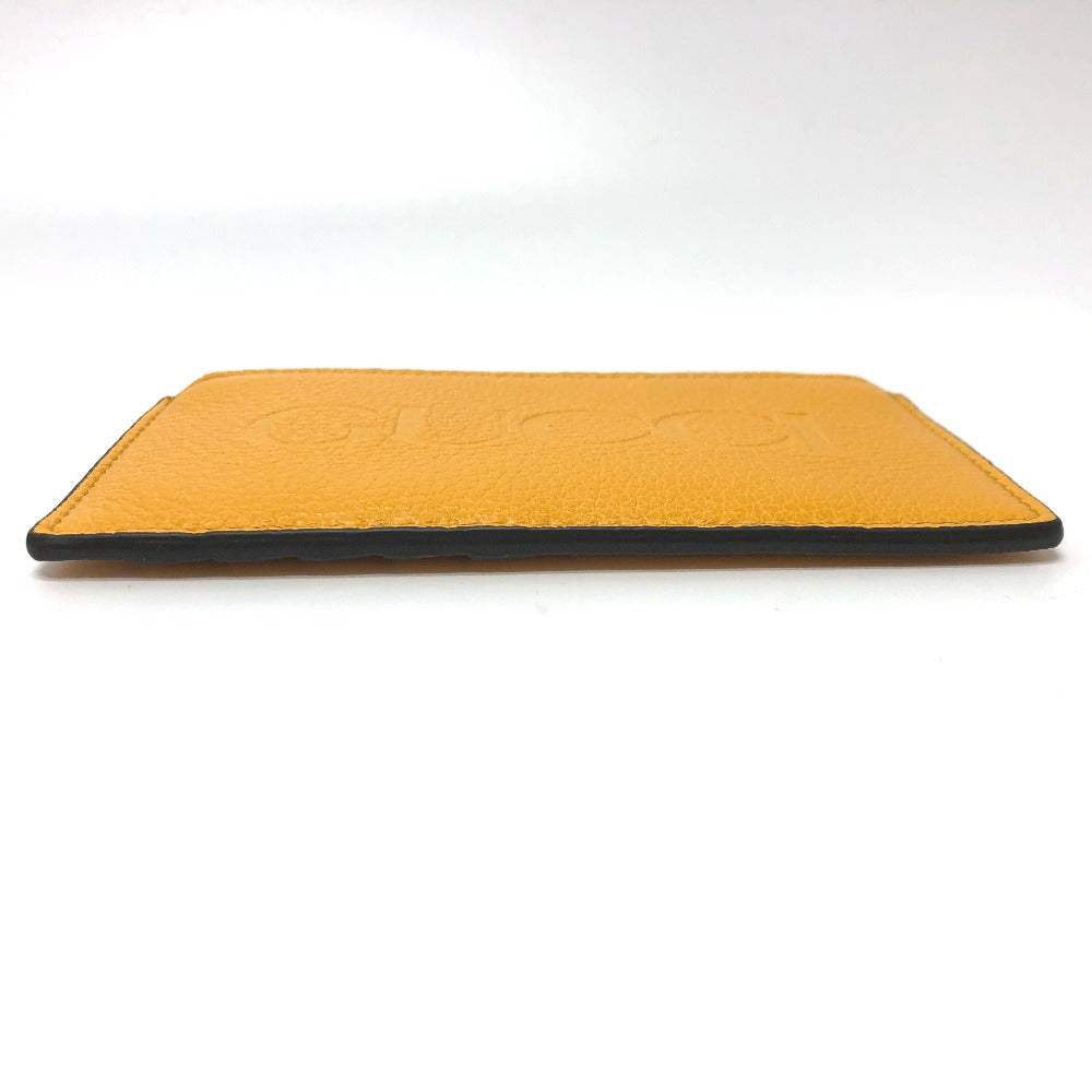 GUCCI Coin case 725550 leather yellow logo fragment case mens