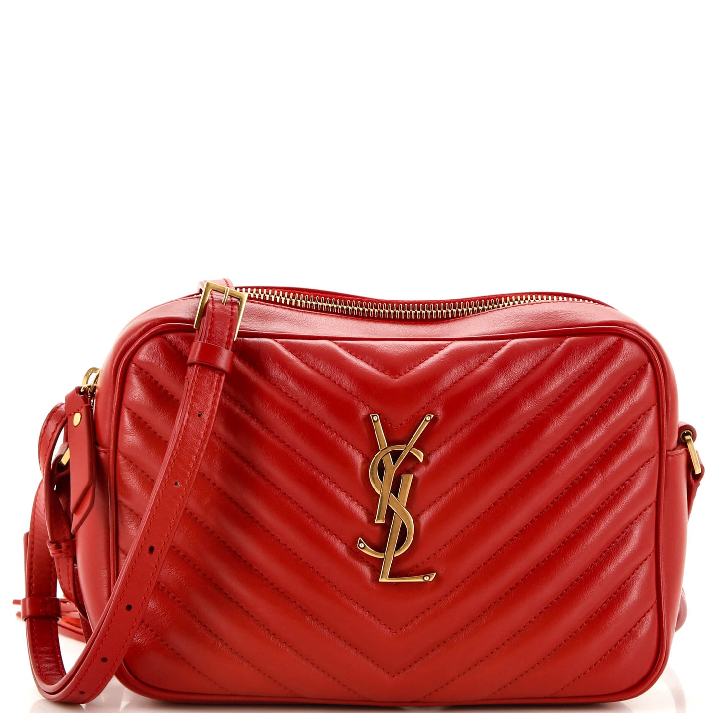 Luxury Saint Laurent Trending 2025 Lou Camera Bag Matelasse Chevron Leather Small