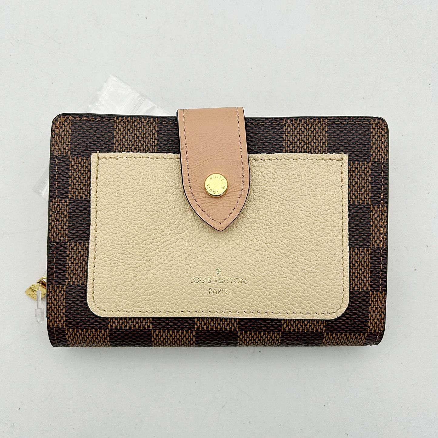 Louis Vuitton Juliette Wallet Damier with Leather Brown B0503SWFXY
