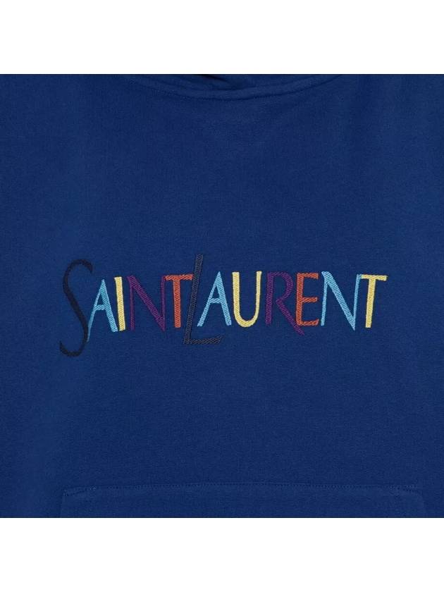 Luxury Saint Laurent Trending 2025 Women's Logo Hoodie Blue