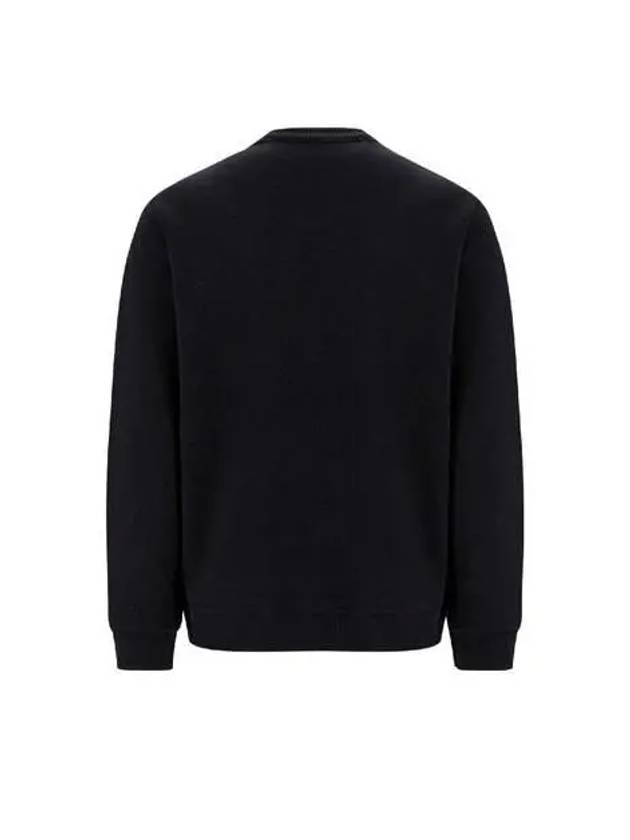Luxury Burberry Embroidered EKD Logo Sweatshirt Black