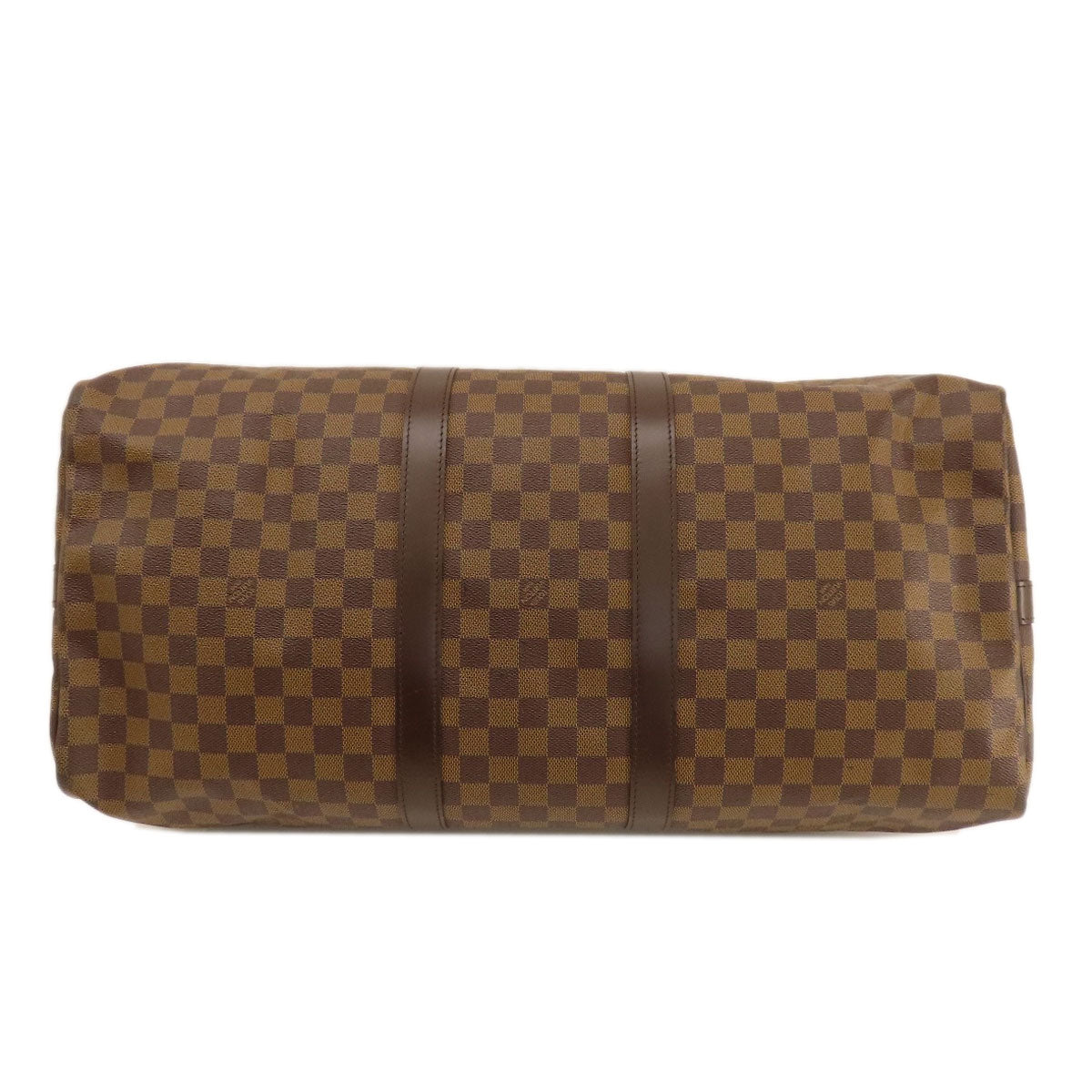 LOUIS VUITTON Boston Duffel bag N41414 Damier canvas Brown Keepall bandouliere55 Damier Ebene Women