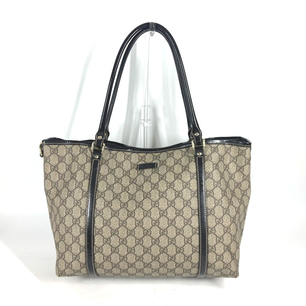 GUCCI Tote Bag 197953 GG Supreme canvas, enamel beige GG Supreme Shoulder Bag Women Used
