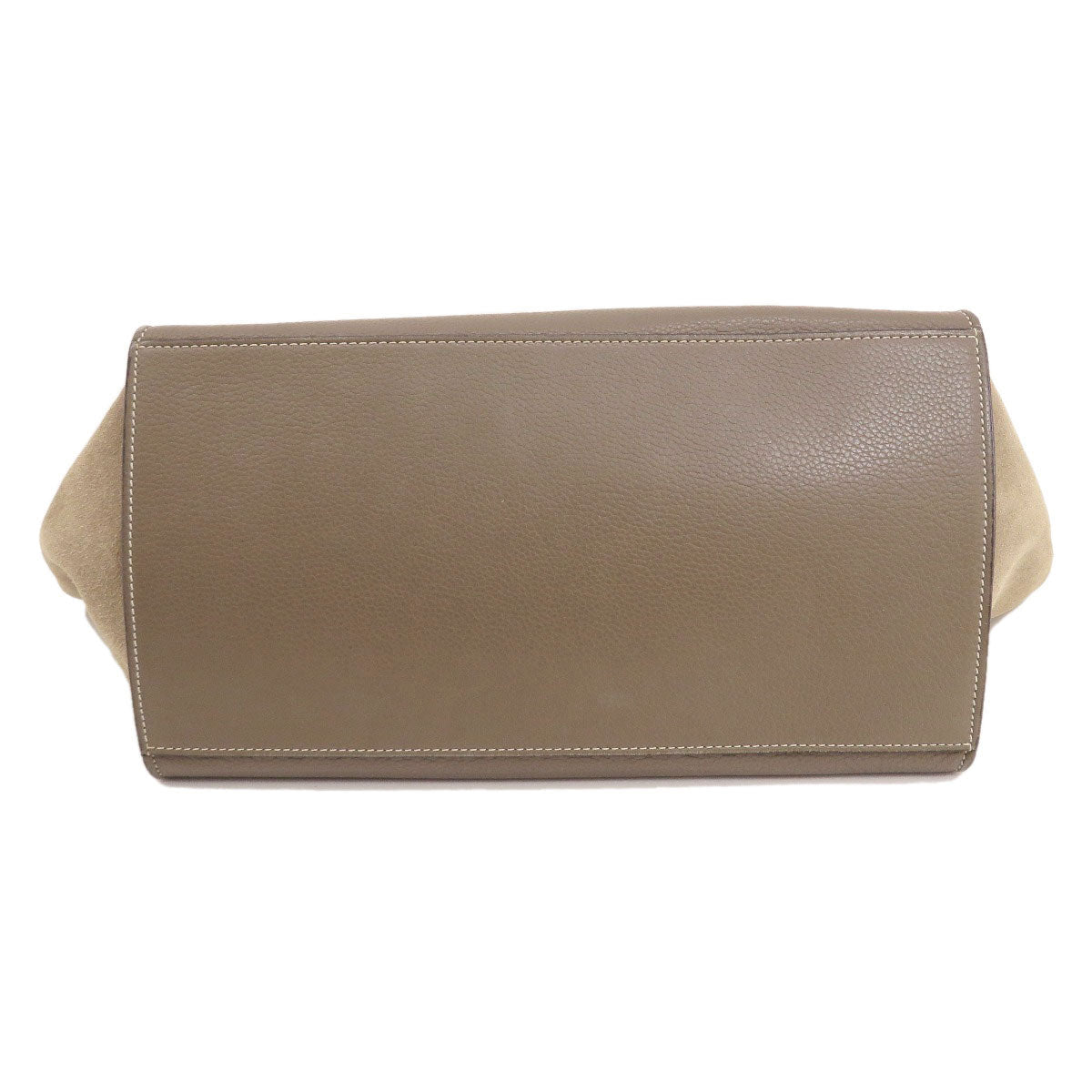 CELINE Tote Bag leather Brown Trapeze 2WAY Women