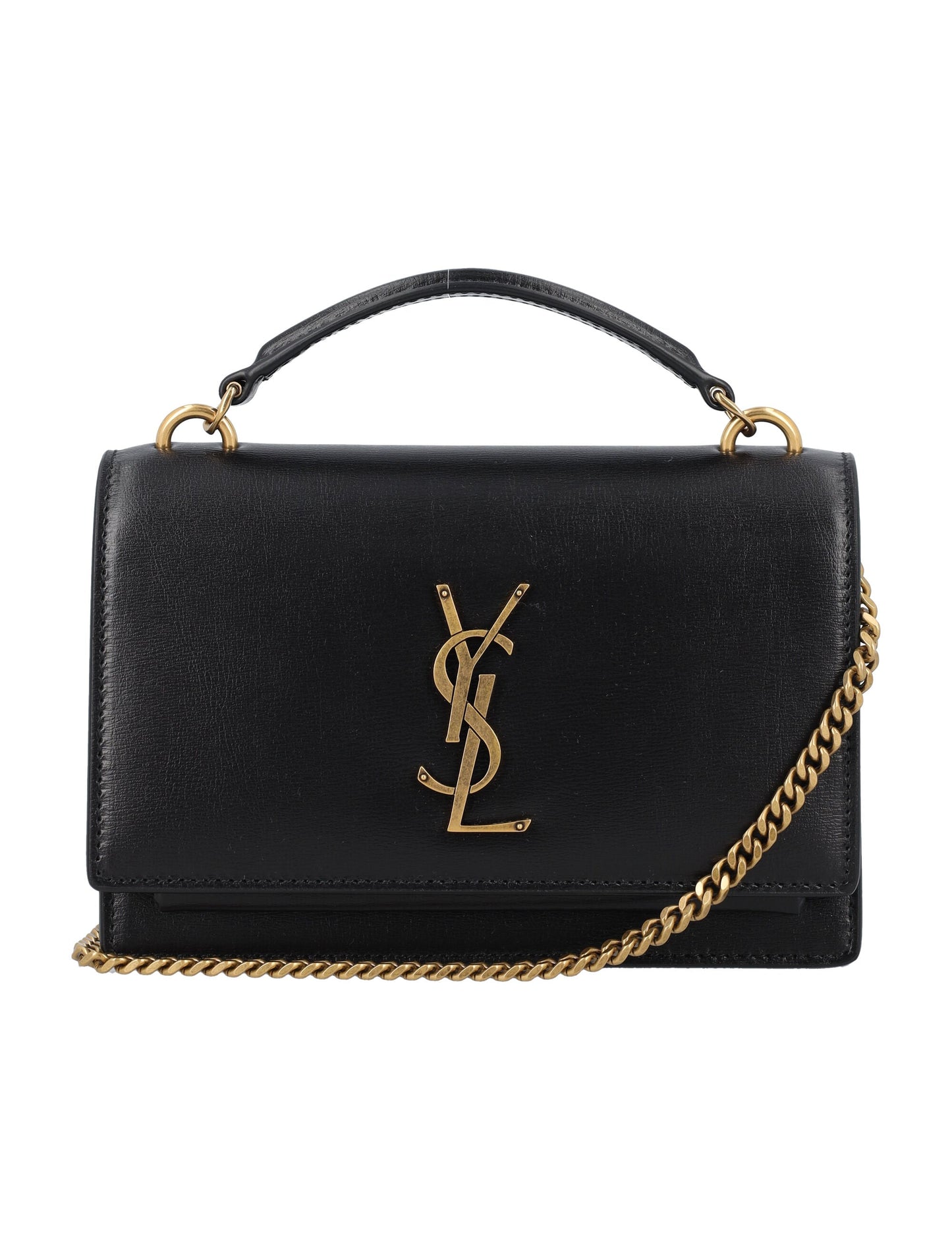 Luxury Saint Laurent Trending 2025 Women's Sunset Leather Bag in Black | 24A533026D422W Color 1000