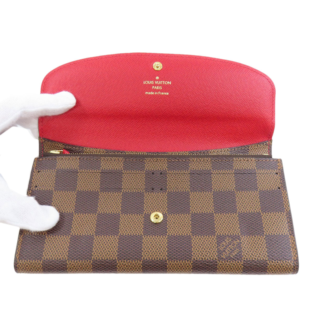 LOUIS VUITTON Long Wallet Purse M60697 Monogram canvas Brown Portefeuille Emily Women