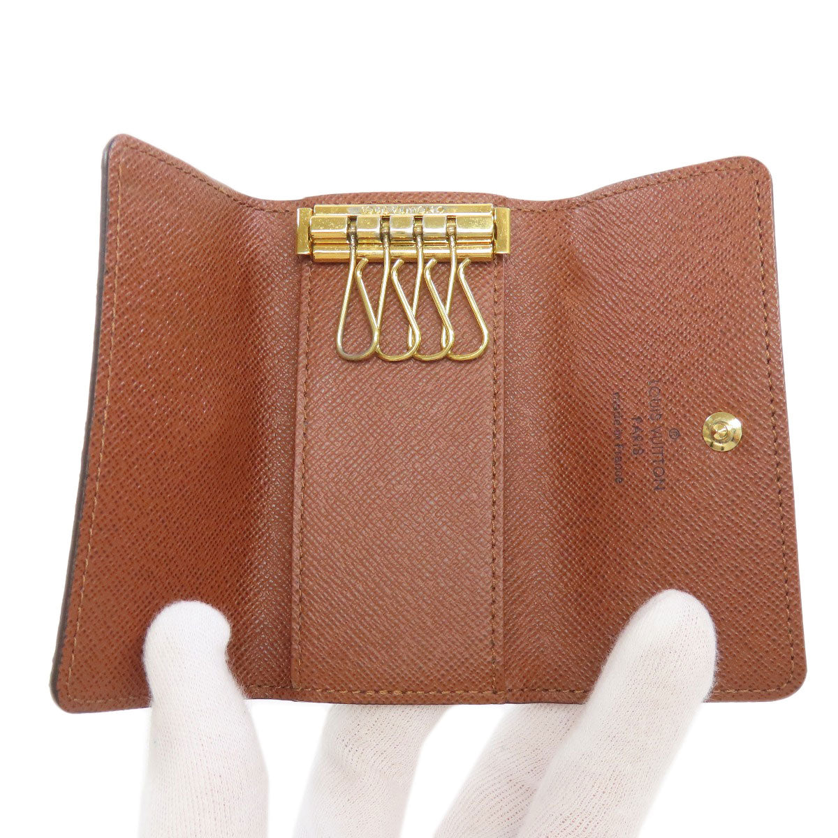 LOUIS VUITTON Key case Key holder M69517 Monogram canvas Brown Multicles4 Women(Unisex)