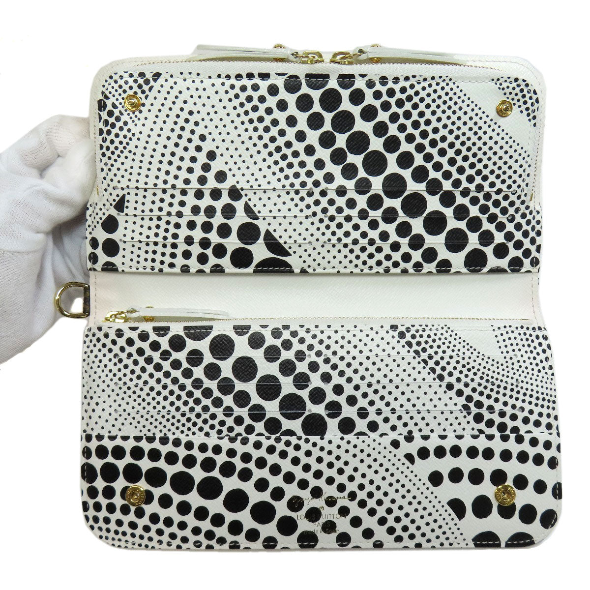 LOUIS VUITTON Long Wallet Purse M60452 Monogram canvas Brown Portefeuille and Insolite collaboration with Yayoi Kusama Women