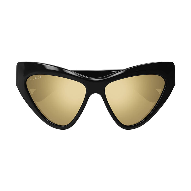 Gucci Sunglasses Cat Eye Full Rim, Black Frame and Grey Lens GG1294S001