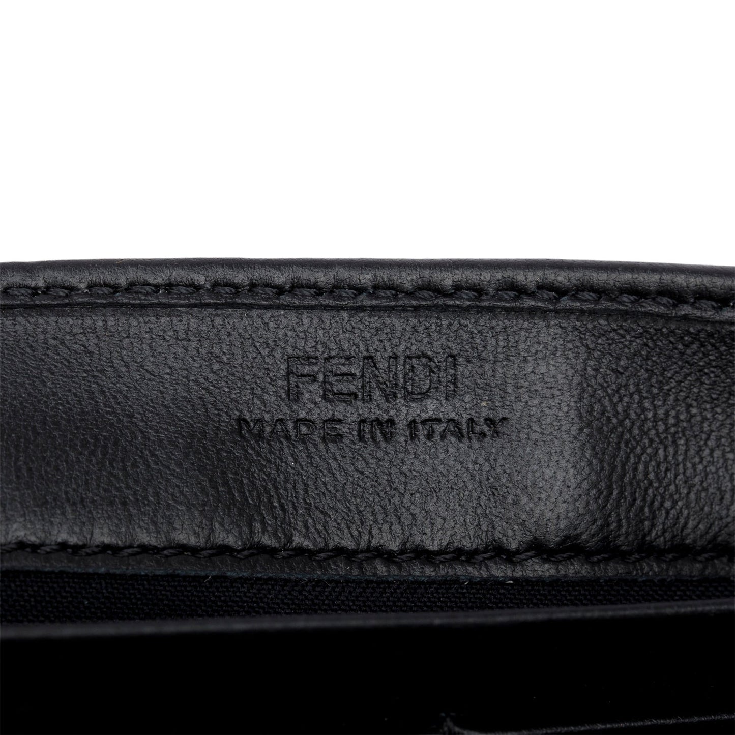 Fendi Black Nappa Mattisse FF Embossed Continental Wallet