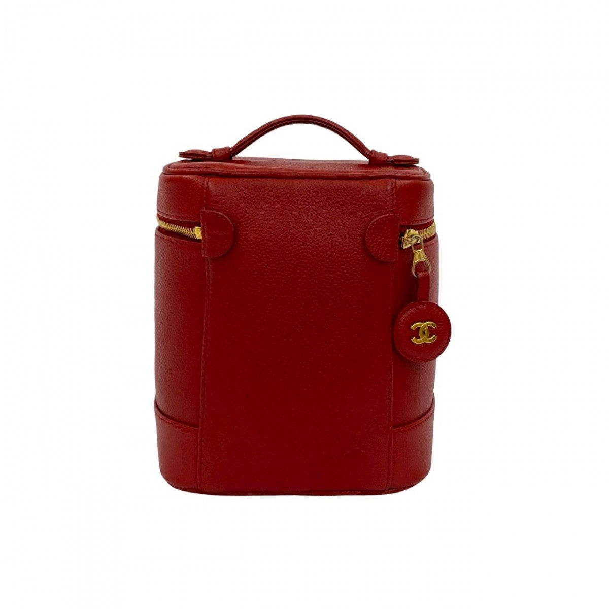 CHANEL Handbag Matt caviar skin Red