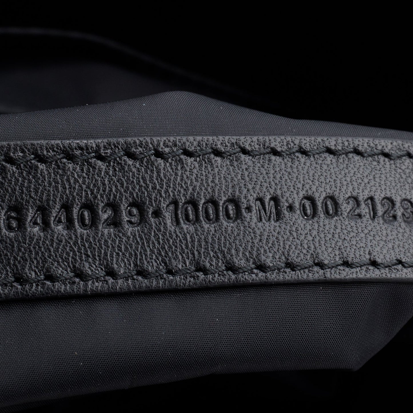 Balenciaga Black Canvas Logo Patch Tote Bag
