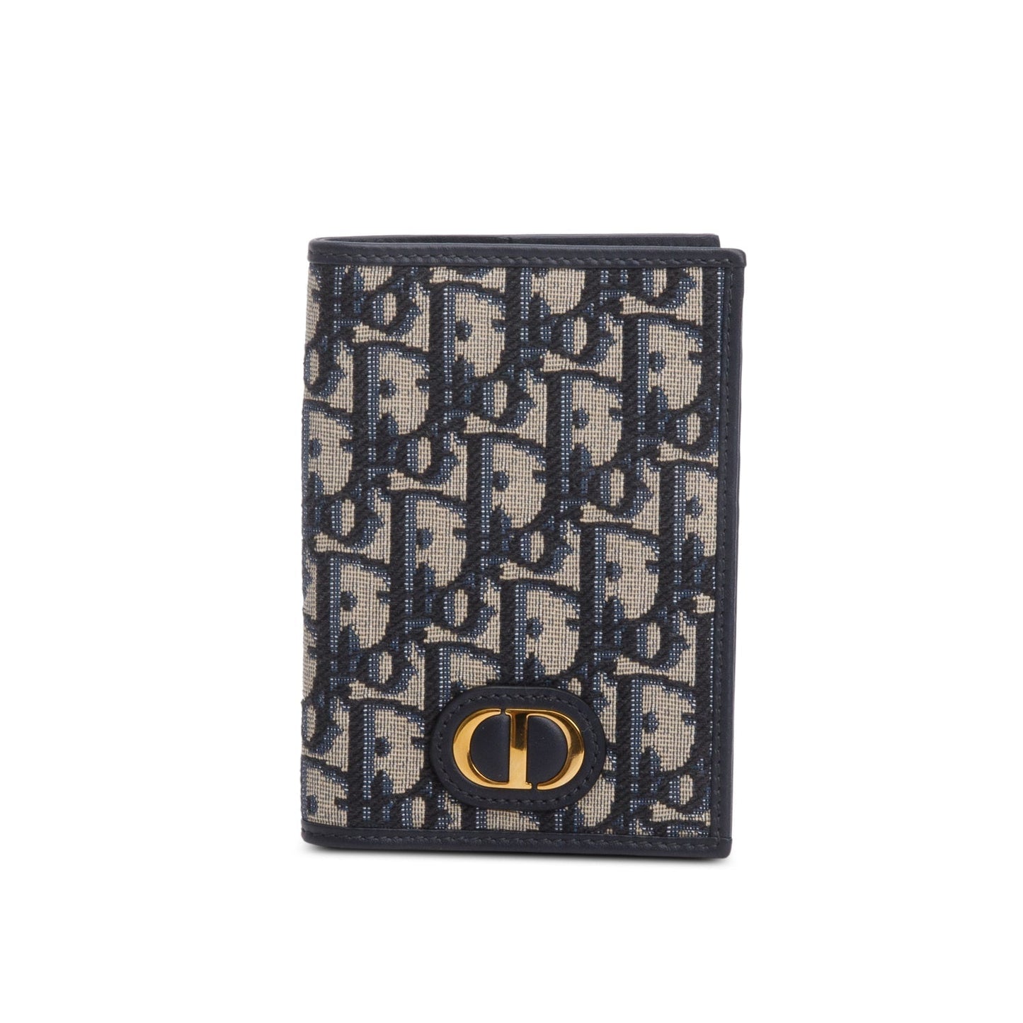 Christian 2026 Dior Navy Oblique Jacquard 30 Montaigne Passport Holder