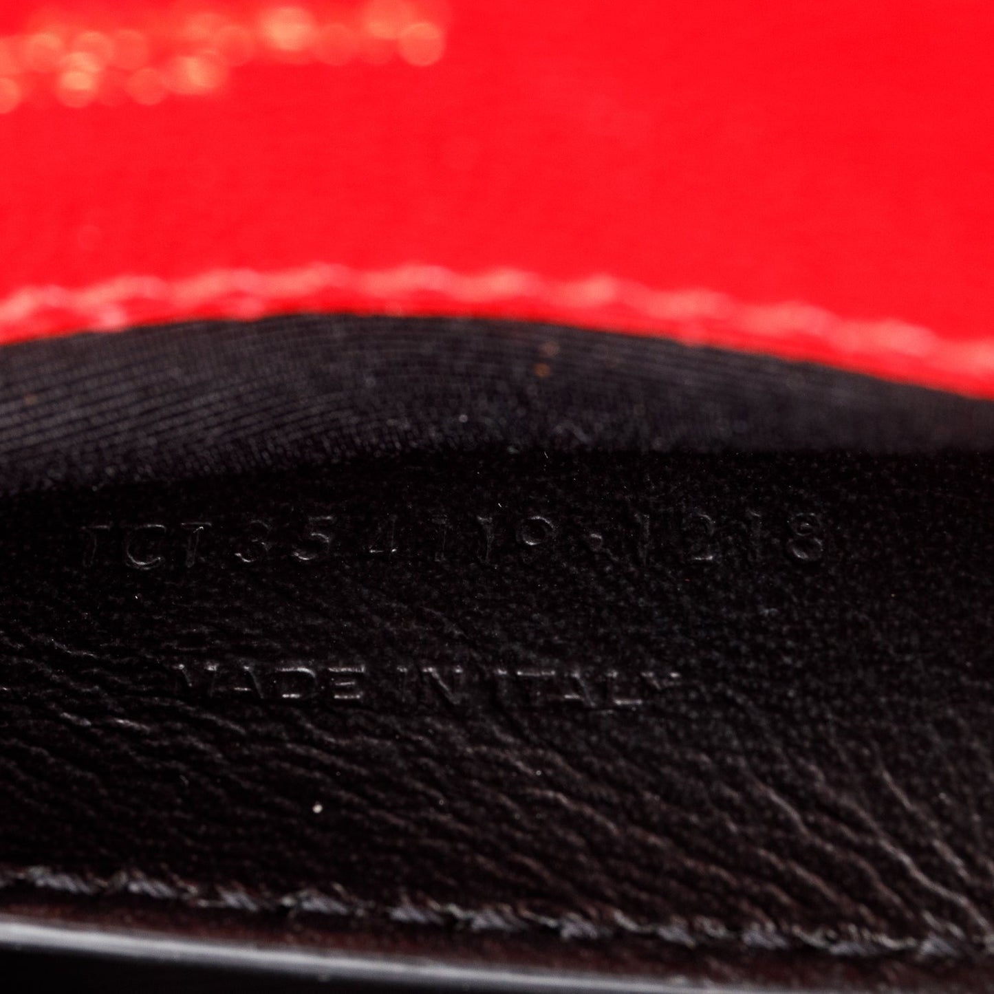 Saint Laurent Red Grain De Poudre Leather Medium Classic Monogram Kate Tassel Chain Bag