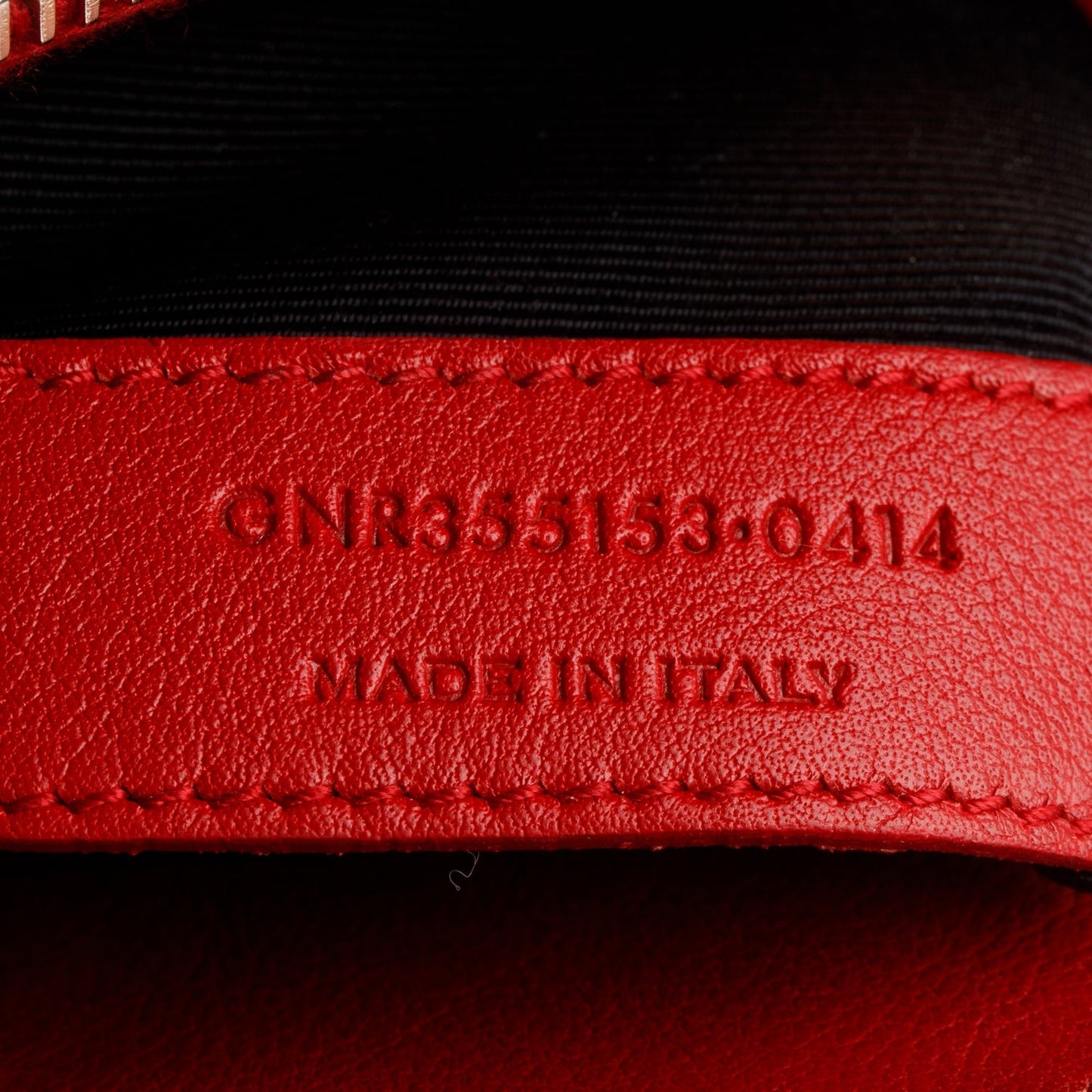 Saint Laurent Red Calfskin Leather Small Sac de Jour