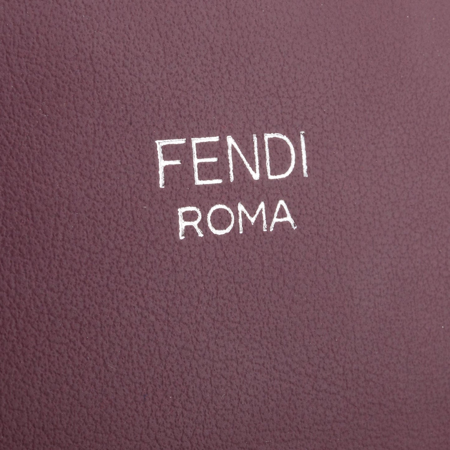 Fendi Purple Calfskin Medium Runaway Tote