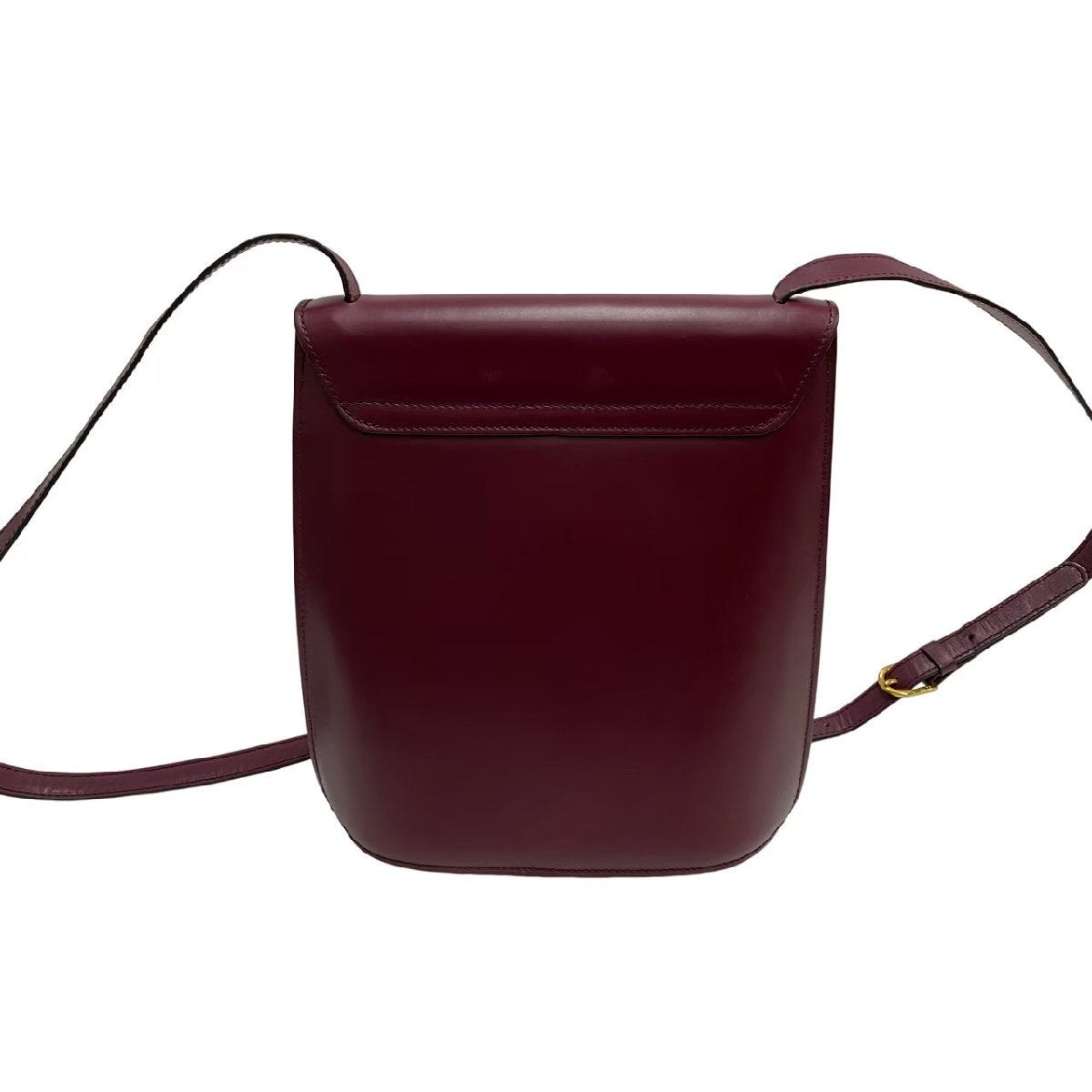 CELINE Shoulder Bag Box scarf wine-red Women