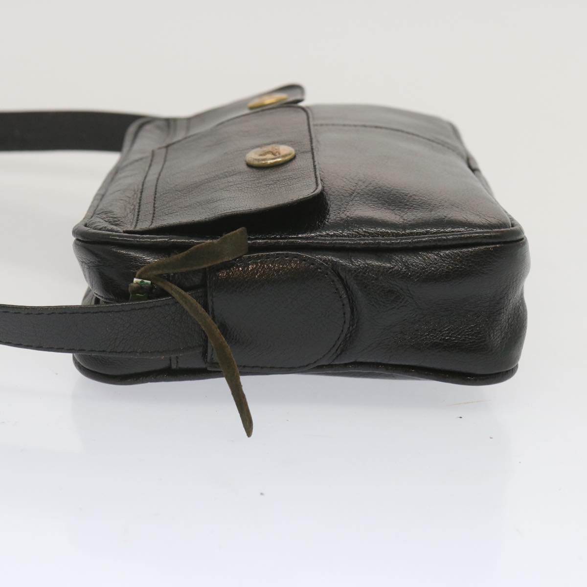 Luxury CELINE Shoulder Bag Leather Black 68125