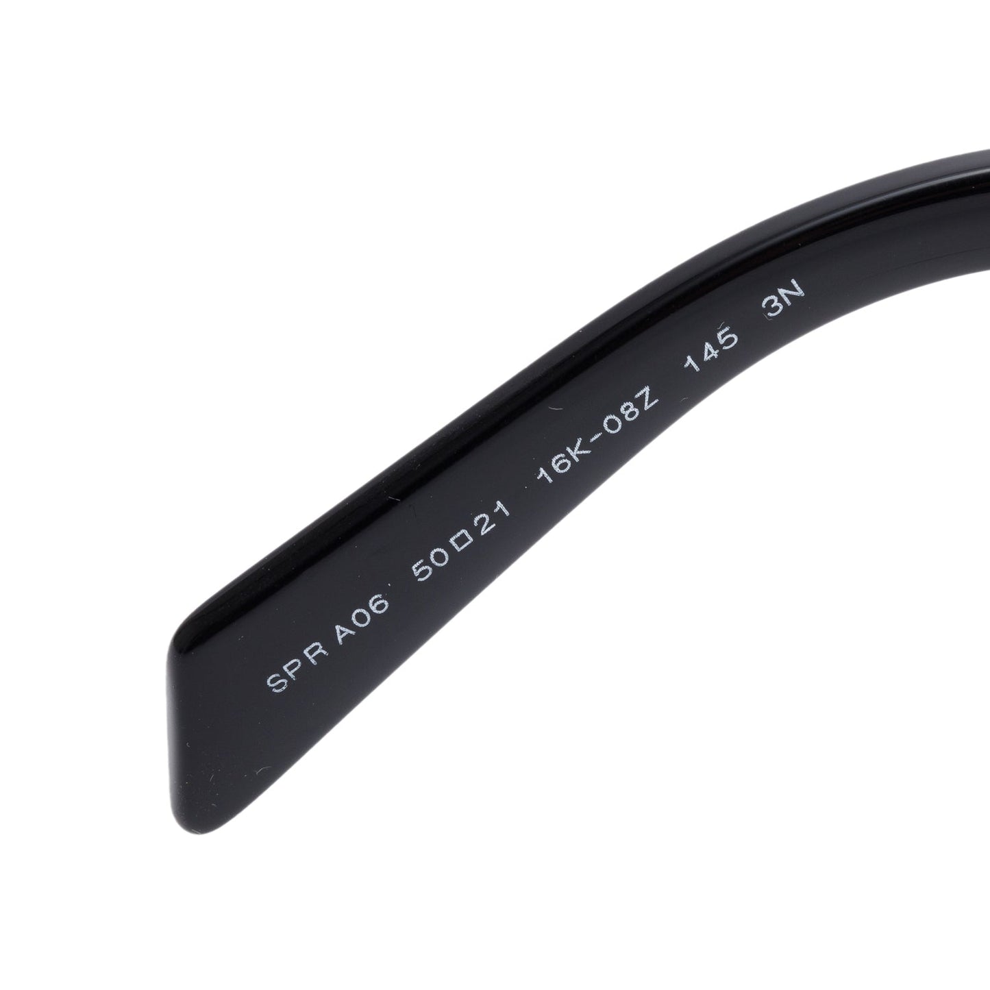 Prada SPRA06 Black Acetate Square Sunglasses
