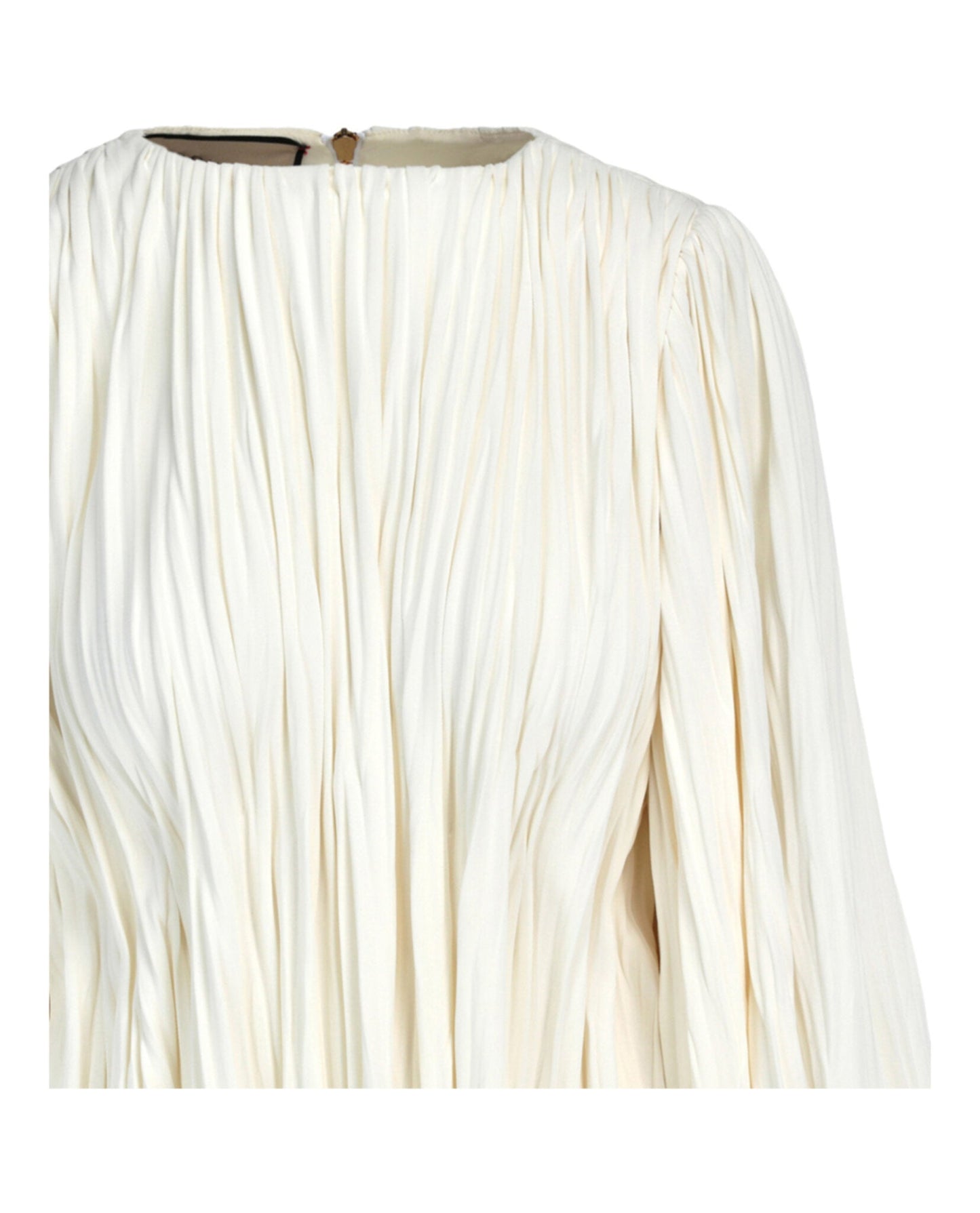 Gucci Womens Plisse Long Sleeve Dress