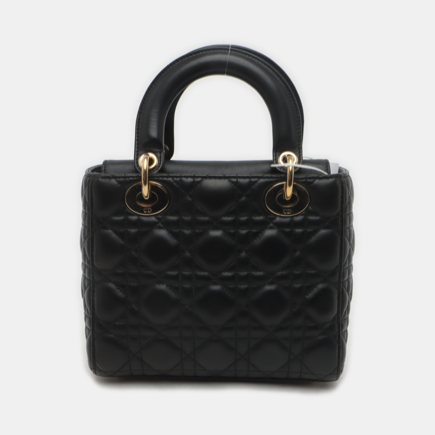 Lady Dior Small My Abcdior Black Lambskin Leather